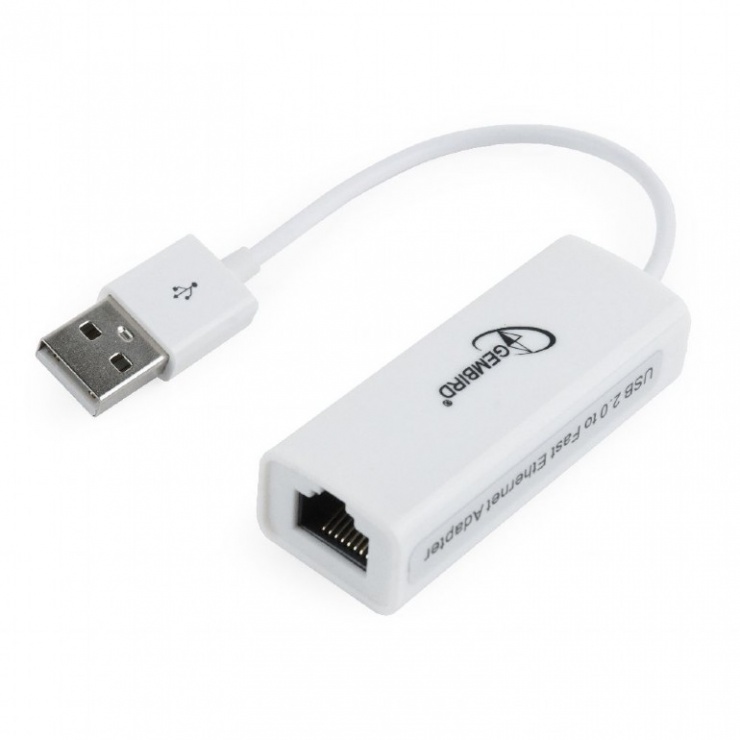 Adaptor USB 2.0 la RJ 45 10/100Mbps, Gembird NIC-U2-02 conectica.ro